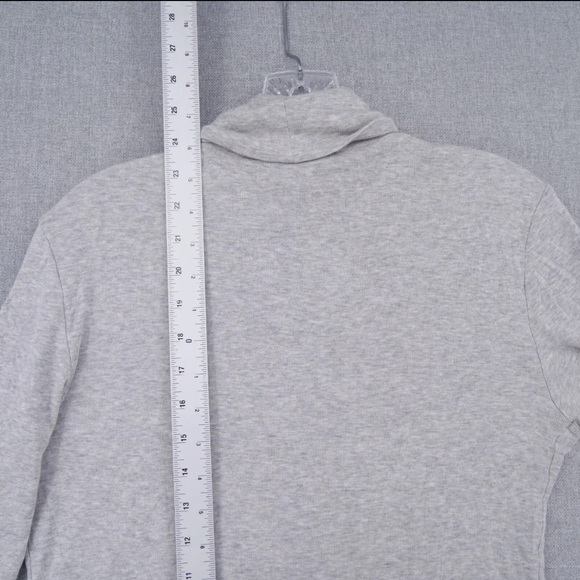 Ralph Lauren T-Shirt Womens XL Gray Pony Logo Turtleneck Long Sleeve - Picture 10 of 10